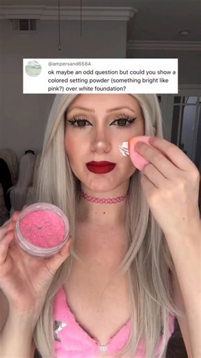 68K views · 346 reactions | Pairing our Sunset Makeup pink setting powder on white foundation  Available now at sunsetmakeup.com ❤️ • #creativemakeup #cosplaymakeup #sfxmakeup #facepaint #colorfulmakeup | Sunset Makeup | Facebook