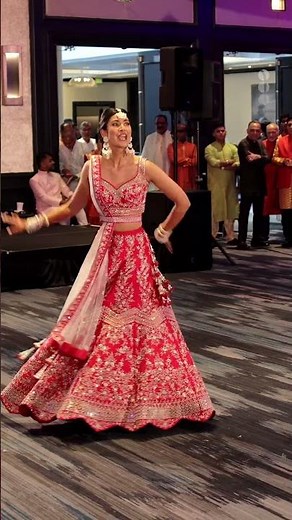 Bride Performs a Beautiful Dance at the Sangeet! - Indian Wedding