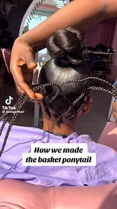 Basket ponytail hairstyle | Ico beauty salon | Facebook