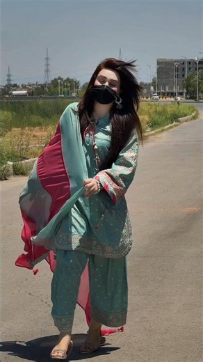 Masked Beauty Walk ✨ Windy Hair & Desi Vibes 💫 | Cute Girl Attitude Reel #PakistaniGirl #ViralReels