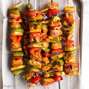 Sweet and savory, these Hawaiian Chicken Kabobs are perfect for summer grilling! RECIPE: https://www.thereciperebel.com/hawaiian-chicken-kabobs/ | The Recipe Rebel