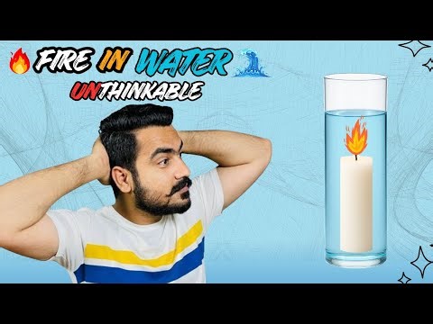 Candle Burning Underwater Experiment 🔥 | Amazing Science Trick Explained!