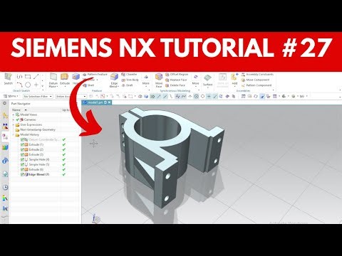 How to Model a 3D Clamp Bracket in Siemens NX | Siemens NX CAD Tutorial for Beginners