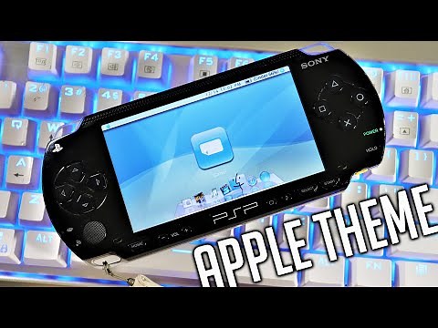 Apple Custom Theme for PSP - Computer Desktop Style - Clean Minimal Theme
