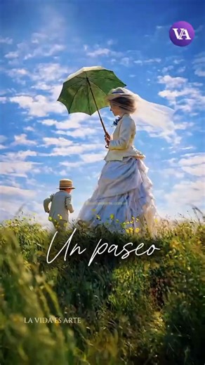 A Woman with a parasol and a summer that has ended | Monet ☂️
