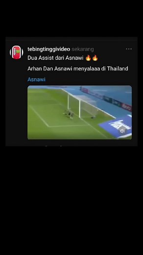 sayaang banget peluang trakhir ga goal ya capt, padahal udah keren 👍 #asnawimangkualam