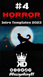 Horror Intro Template 4 For YouTube Horror Channels 2023 No Text + No Copyright + Free Download