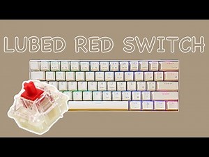 RK61 | Lubed Red Switches | Typing Sounds