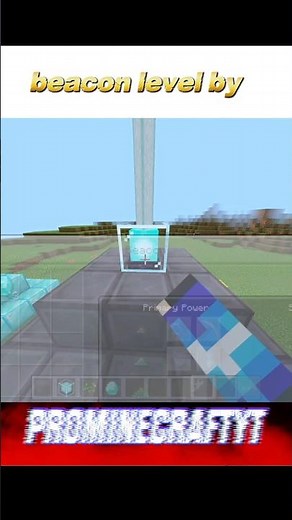 Minecraft beacon level by level...#shorts