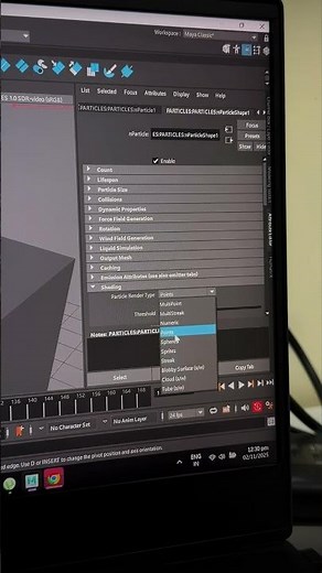 3d particles in maya #maya #particles #youtubeshorts #youtube