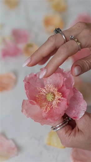 Wafer Paper Poppy - Tutorial Inside #ekatsclub