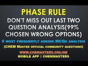 most frequently asking model questions-phase rule