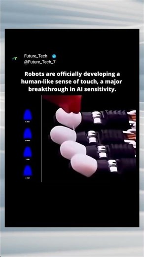 This Robot Can Feel Your Touch! 🤯🤖✨ (Human-Level Haptics) #shorts
