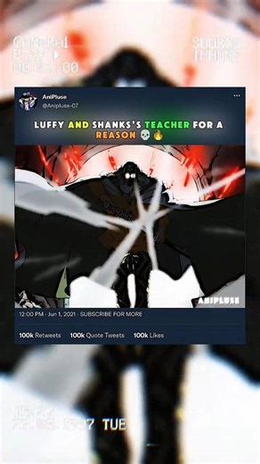 Luffy And Shanks's Teacher For A Reason 💀🔥#onepiece #anime