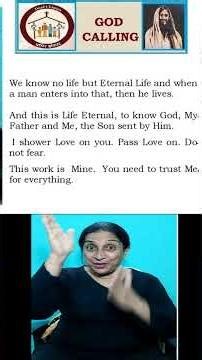 GOD CALLING GOD SPEAKING in ASL God's Word- #religion #biblestudy #signlanguage #deaf