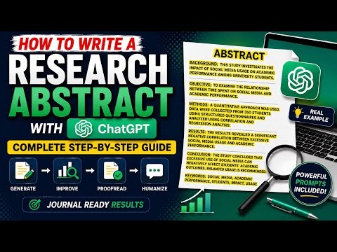 How to Write a Research Abstract with ChatGPT | Complete Step-by-Step Guide