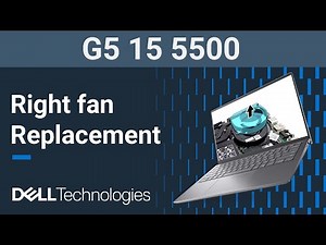 G5 15 5500 | How to replace the right fan