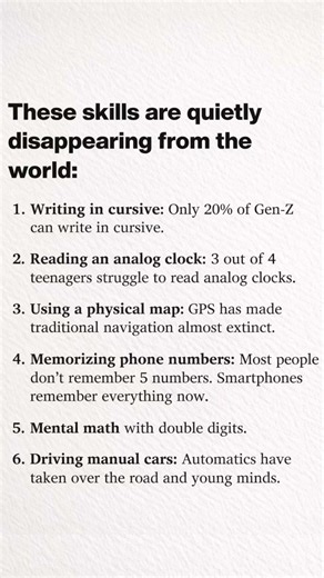 Are You PART of the 80%? 🕰️ 6 Skills Disappearing Forever! #shorts