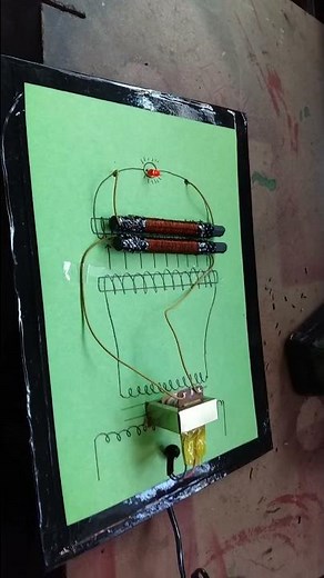 Step down transformer model /project class 12th #physicsproject #physicsmodelclass12