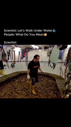 @olattoms on Instagram: "It’s not sorcery — it’s jaw-dropping engineering! 🤯 Meet the “Carl Straat”: a ship with a secret weapon. It carries a massive mobile diving bell (a pressurized caisson) that gets lowered straight onto the riverbed. Pump in compressed air, shove the water out, and boom — instant dry workspace DEEP underwater. Scientists and engineers just stroll around on the river bottom, totally dry, doing inspections, research, or repairs like it’s no big deal. So… if YOU got to step 