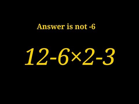 Solve 12 - 6×2 - 3 Step by Step | BODMAS Rule Explained (Order of Operations)