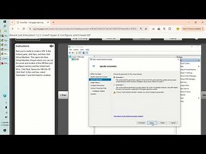 Software Lab Simulation 12 2: Install Hyper V, Configure, and Create VM