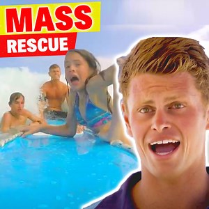 7 People Drowning And Only 2 Lifeguards Around To Help! | Real Life Rescue