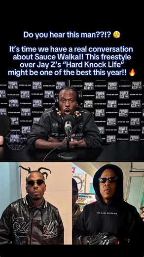 FREESTYLE OF THE YEAR?? #SauceWalka just lost his MIND over #JayZ’s classic “Hard Knock Life”! Is he one of the best southern lyricists in rap history?? 😮‍💨😮‍💨😮‍💨 | Tapped In TV