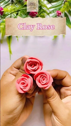 How to Make Rose with Clay 🌹 | No Mold Needed