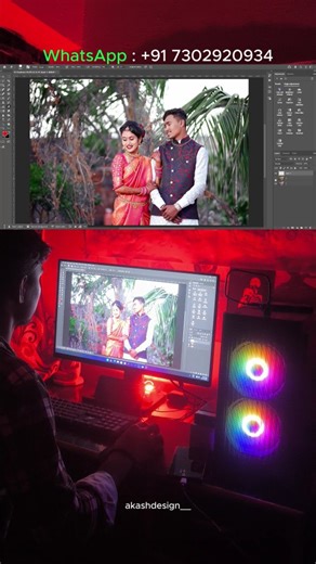 Akash Design™ on Instagram: "Book Your design ↓ Whatsapp:7302920934 Email: aye.am.akash1@gmail.com 1. Guys, if you want to edit photo,you can contact in whatsapp " #beforeafter #colorgrading #photoshoptutorial #photoediting #adobe photoshop lightroom"