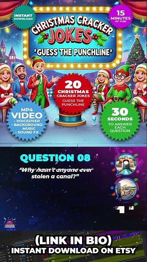 Christmas Cracker Jokes Quiz - Part 1