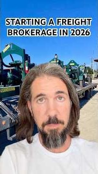How I Would Start a Freight Brokerage in 2026 With Zero Experience