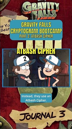 Gravity Falls Cryptogram Bootcamp Part 2: Atbash Cipher