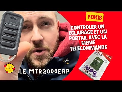 How to control lighting and a gate with a single remote control. Wiring a Yokis micro-module.