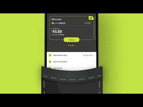 Download the PTV app and register your myki