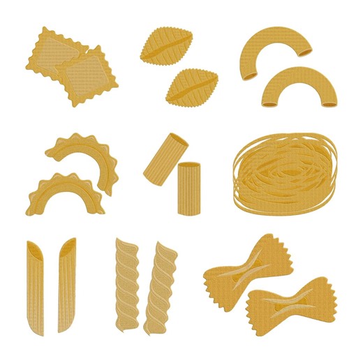 Pasta Shape Italian Food Embroidery Design, Italian Food Pasta Shape Machine Embroidery File, 9 Design, 8 Size, Instant Download - Etsy