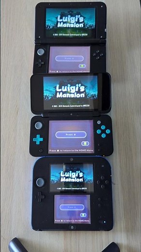 Luigi's Mansion- Nintendo 3DS XL vs New 2DS XL vs 2DS Speed Comparison