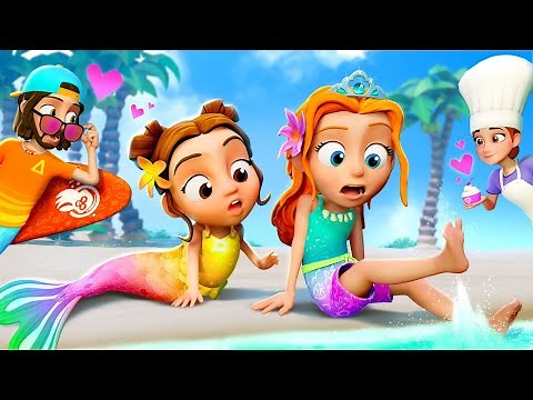 MERMAiD ADVENTURE - ADLEY & FRiENDS turn HUMAN!! Magic Challenges help them return to the Deep Sea