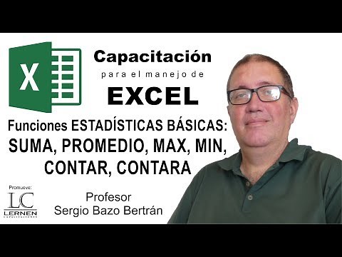 BASIC STATISTICAL functions: SUM, AVERAGE, MAX, MIN, COUNT, COUNTA