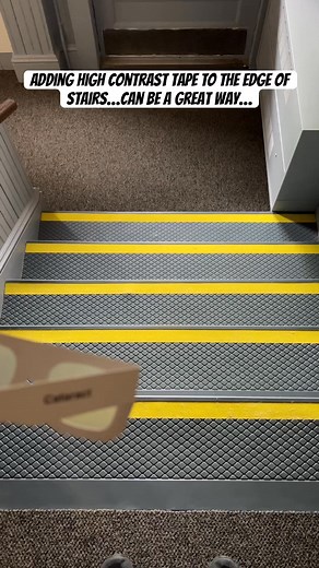 1.7K views · 15 reactions | High Contrast Stairs & Visual Impairments #safety #VisualImpairment #awareness | ThinkTank | Facebook