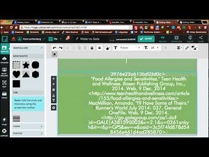 Citing Sources in Piktochart