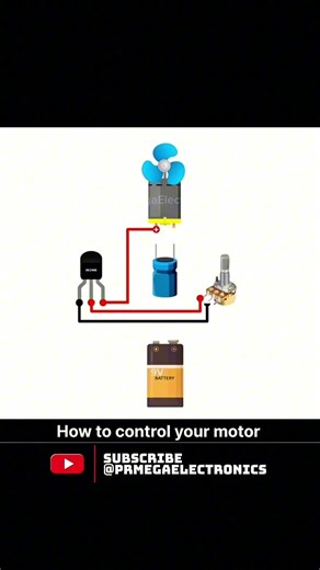 Speed Controller Circuit | DC Motor | Diagram Explanation#motor #electronic