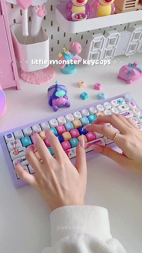 Cute Little Monster Keycaps for Unique and Stylish Keyboards