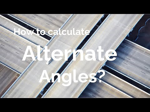 How to calculate alternate angles?