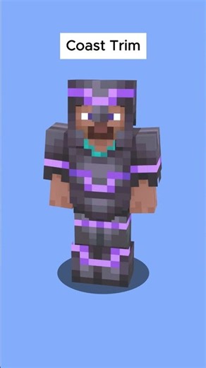 Coast Armor Trim with Netherite Armor | 3D Animation