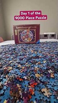 Day 1 of the 9000 Piece Puzzle 🧩