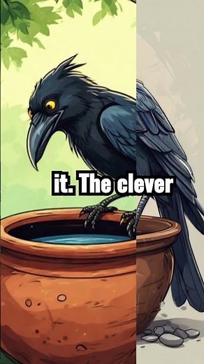 The Thirsty Crow – A Moral Story for Kids | Smart Crow Short Story