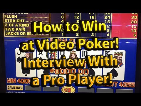 How to Win at Video Poker! Interview With Professional VP Player Bob Dancer!