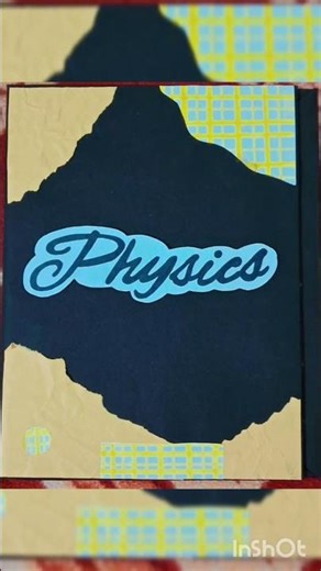 Physics project file cover design ideas 💡.