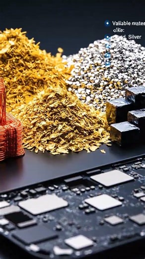 🧠 Precious Metal Recovery Advanced machines extract valuable materials like: Gold Silver